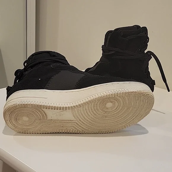 Nike AF1 Rebel XX Black/White Sneaker Boots Size 7 - Picture 6 of 8